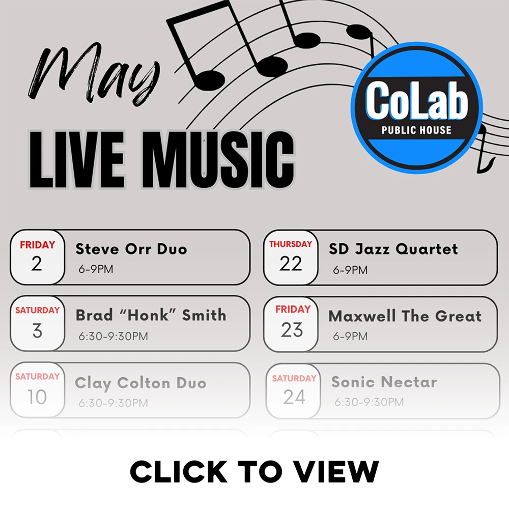 Colab Public House Live Music Calendar